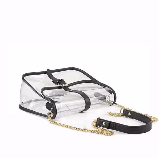 Maßgeschneiderte transparente PVC-Tasche, transparente Umhängetasche