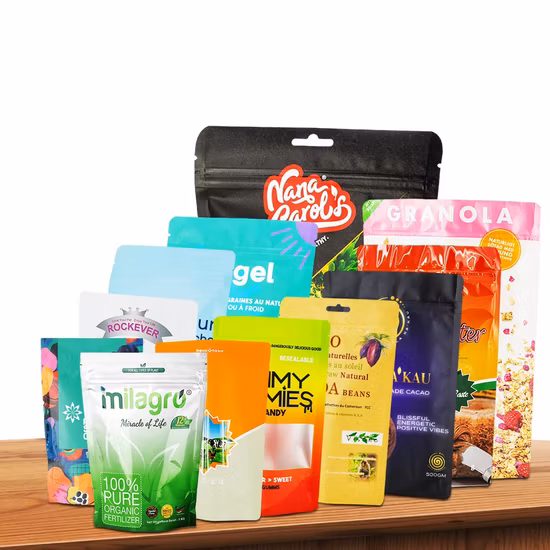 Custom Print Resealable Plastic Food Seal Packaging Ziplock Foil Pouch 3.5g 7g 14G Zipper Smell Proof Cookie Mylar Bag with Logo